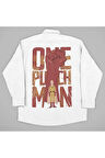 One Punch Man Baskılı Unisex Anime Dizi Karakter Gömlek