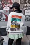 The Beatles Rock Metal Baskılı Unisex Oversize Müzik Grubu Sweatshirt