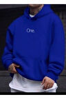 One Yazı Baskılı Kapüşonlu Sweatshirt