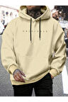 Erkek Originals Baskılı Oversize Kapşonlu Sweatshirt