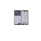 Samsung Galaxy A21 A215F İle Uyumlu Orta Kasa Ekran Çıtası Siyah