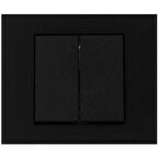 Ovivo Grano Metalik Siyah Komütatör Anahtar