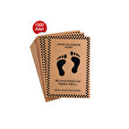 Kraft Araç Araba Oto Paspas Kağıdı Baskılı 1000 Adet 35x50 Cm