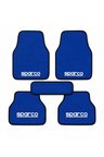 Dacia Logan uyumlu sparco yazılı Mavi Oto Paspas Halı Seti - Her Araca Uygun