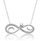 925 Ayar Gümüş Sonsuz Aşk Kadın Gümüş Kolye