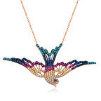 925 Ayar Gümüş Kırlangıç Kadın Gümüş Kolye