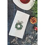 Yılbaşı Çelengi Yılbaşı Masası Sunum Peçetesi