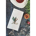 Yılbaşı Deseni Yılbaşı Masası Sunum Peçetesi