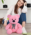 Tatlı Papyonlu Peluş Ayıcık – Sevimli Oturan Ayı, Çocuk Hediyesi