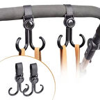 2 Kancalı Cırtlı Bebek Arabası Scooter Bisiklet Eşya Taşıma Plastik Kanca