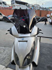 MOTOCAM Piaggio X7 Siperlik Ön Cam 2007-2012 Model 43cm Siyah Renkli 4mm