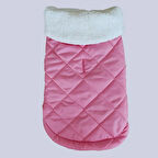 Gedyco Pink Kapitone İçi Polarlı Küçük Irk Köpek Yeleği