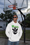 Tasarım Misfits Baskılı Unisex Oversize Müzik Grubu Hoodie
