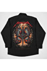 Tasarım Metallica Baskılı Unisex Müzik Grubu Gömlek