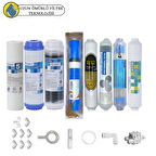 Purefer Açık kasa çift karbonlu Sertifikalı 8li Vontron Helixfil Yüksek Tds mebran