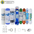 Purefer Açık kasa çift karbonlu Sertifikalı 8li Filmtec Dupon mebran  mineral +alkalili+detox