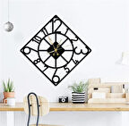 Kare Rakamli Dekoratif Duvar Saat