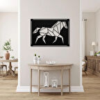 Geometrik Tasarimli At duvar dekoru