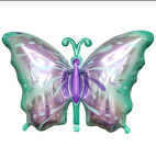 Yeşil–Mor Kelebek Folyo Balon