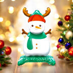 Ayaklı Küçük Kardan Adam Folyo Balon