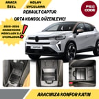 Renault Captur Orta konsol düzenleyici - Organizer  (2020 ile 2026 arası uyumlu)