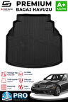 S-Dizayn Mercedes C180 W204 3D Pro Plastik Setli Bagaj Havuzu 2007-2014 A+ Kalite
