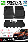 S-Dizayn Peugeot Rifter 3D Pro Havuzlu Paspas 2019 Üzeri A+ Kalite