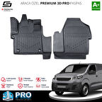 S-Dizayn Peugeot Expert Panelvan 3D Pro Havuzlu Paspas Ön 2'Li 2016 Üzeri A+ Kalite