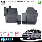 S-Dizayn Fiat Ulysse 3D Pro Havuzlu Paspas Ön 2'Li 2022 Üzeri A+ Kalite