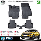 S-Dizayn VW T-Roc 3D Pro Havuzlu Paspas 2019 Üzeri A+ Kalite