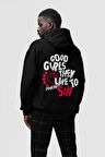 Good Girls Yazılı Blink-182 Baskılı Unisex Oversize Müzik Grubu Hoodie