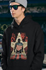 Kaptan Amerika Avengers Karakter Baskılı Unisex Oversize Hoodie