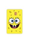 Sünger Bob Kart Kaplama Sticker Kart Etiketi