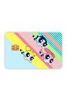 Powerpuff Girls Kart Kaplama Sticker Kart Etiketi 04