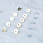 Loren Manyetik Altın Renk Metal 5 li Çıt Çıt Set