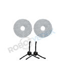 Roborock Q Revo Siyah Uyumlu Mop ve Yan Fırça-4 Parça