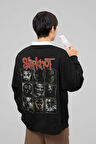 Tasarım Slipknot Baskılı Unisex Oversize Rock Metal Sweatshirt