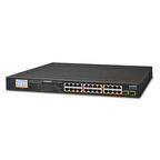 Yönetilemeyen Switch (Unmanaged Switch)&lt;br&gt;
24-Port 10/100/1000Base-T  IEEE 802.3at/af PoE+ Injector (Port başına 30.8 watt) (PoE Güç Bütçesi maks. 300 Watt)&lt;br&gt;
2-Port 1000X SFP yuva &lt;