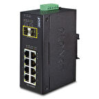 Endüstriyel Tip Yönetilemeyen Switch (Industrial Unmanaged Switch)&lt;br&gt;
8-Port 10/100/1000Mbps&lt;br&gt;
2 x 1000BASE-SX/LX/BX SFP/mini-GBIC yuva (Port-9 ve Port-10), 100Base-FX SFP uyumlu&lt;br&