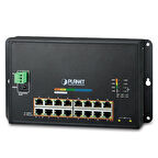 Endüstriyel Duvar Tip L2 Yönetilebilir Switch (Industrial 16-Port 10/100/1000T 802.3at PoE + 2-Port 100/1000X SFP Wall-mounted Managed Switch)&lt;br&gt;
16-Port 10/100/1000BASE-T IEEE 802.3at/af PoE+