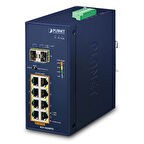 Endüstriyel Yönetilemeyen PoE+ Switch (Industrial Unmanaged PoE+ Switch)&lt;br&gt;
8-Port 10/100/1000T IEEE 802.3at/af PoE+ Injector Port (Port 1 ila Port 8 arası) (Port başına 30.8 watt) (PoE Güç Büt
