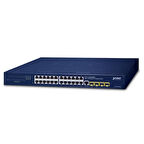 Yönetilebilir Gigabit Switch (Managed Gigabit Switch)&lt;br&gt;
24-Port 10/100/1000T&lt;br&gt;
4-Port 100/1000X SFP (Port 25 ile Port 28 arası)&lt;br&gt;
36-72V DC Yedek Güç&lt;br&gt;
1 x Konsol port