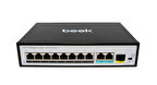Beek Yönetilemeyen PoE+ Switch&lt;br&gt;
8 x 10/100BASE-T IEEE802.3af/at PoE+ port (Port başına 30.8 watt) (PoE Güç Bütçesi maks. 120 Watt)&lt;br&gt;
2 x 10/100/1000BASE-T port (combo)&lt;br&gt;
1 x 1