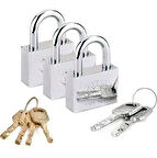 Tek Anahtarla Açılan Paslanmaz Çelik Asma Kilit 8 Lü Set