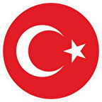 10x10 cm Reflektif Türk Bayrağı Sticker
