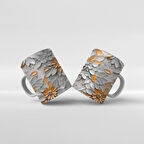 Baskılı Kupa Bardak Çiçek Teması - 23