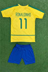 ALT ÜST ÇOCUK ŞORT TİŞÖRT FORMA - RONALDINHO