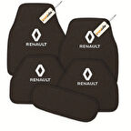 Antrasit Renk Renault Araba Halı Paspas Seti 5'li – Kaymaz, Suya Dayanıklı, Kolay Temizlenebilir Araç Paspası