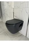 Turavit Rondo Siyah Kanallı Klozet