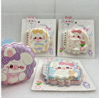 1ADET SEVİMLİ YUMUŞAK SÜNGER YÜZEY SANRİO KARİKATÜRLÜ  YUMUŞAK KAPAKLI MİNİ NOT DEFTERİ